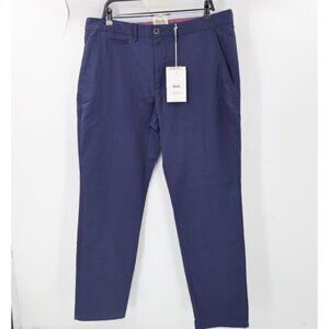 NWT Perk Pants men's 38 L31 Slim Fit Stretch chino Riverside Blue Cotton Blend